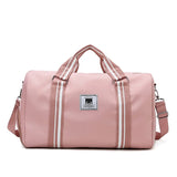 Large-capacity canvas travel bag with shoe warehouse