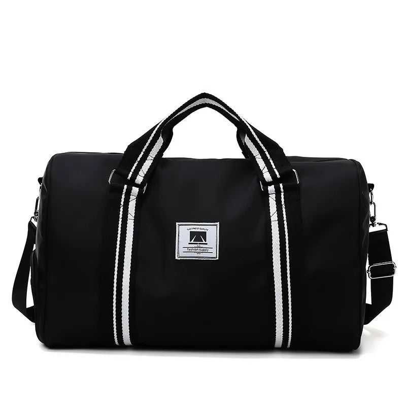 Large-capacity canvas travel bag with shoe warehouse