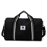 Large-capacity canvas travel bag with shoe warehouse