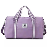 Large-capacity canvas travel bag with shoe warehouse
