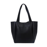 Large Shoulder Bag Tote for Women Retro Handbag with Solid Stitching
