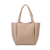 Large Shoulder Bag Tote for Women Retro Handbag with Solid Stitching