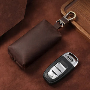 Vintage Crazy Horse Leather Key Bag for Men