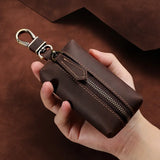 Vintage Crazy Horse Leather Key Bag for Men