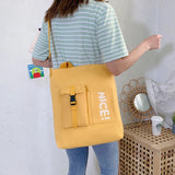 Large Capacity Ladies Canvas Shoulder Bag Women Casual Messenger Bag