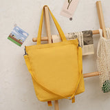 Large Capacity Canvas Shoulder Bag Women Casual Messenger Bag