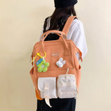 Large Capacity Schoolbag Female School Backpack Matching Ins
