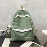 Large-capacity Corduroy Student Backpack Harajuku All-match