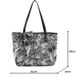 Large-capacity shoulder bag wild big bag student class oil painting tote bag
