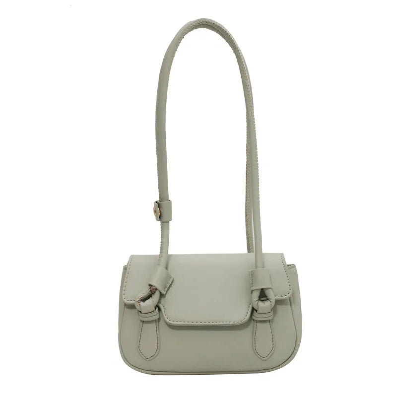 Retro Lock Stitching Texture One-Shoulder Bag