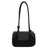 Retro Lock Stitching Texture One-Shoulder Bag
