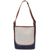Large-Capacity Retro Messenger Bag Soft-Faced Shoulder Bag for Students