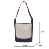 Large-Capacity Retro Messenger Bag Soft-Faced Shoulder Bag for Students