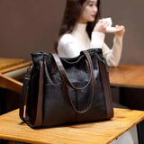 Waterproof Leather Bag Woman Travel Shoulder Handbag