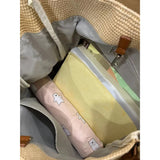 Large Capacity Woven Handbag Underarm Tote Bag Female Niche Shoulder Bag
