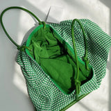 Green Tote Bag Shoulder Handbag for Women