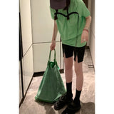 Green Tote Bag Shoulder Handbag for Women