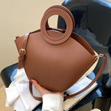 Bucket Shoulder Bags for Women Crossbody Solid Casual Female Handbags