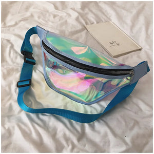 Women's Laser Belt Bags Holographic Waist Pack