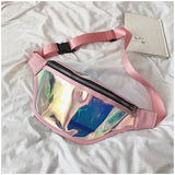 Women's Laser Belt Bags Holographic Waist Pack