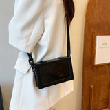 Chain Shoulder Bag Laser Box Shaped Purse Clutch Crossbody Bag