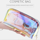 Portable Semicircle Travel Cosmetic Bag