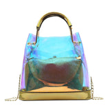 Candy Letter Wild Mini Shoulder Messenger Bag PVC Jelly Small Tote Bag