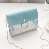 Laser Crossbody Bag Chain Mini Shoulder Evening Clutch Circle Messenger