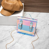 Transparent Laser Crossbody Bag Women Shoulder Messenger Mini Tote PVC Small
