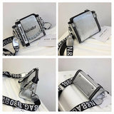 Letter PU Leather Crossbody Bag for Women