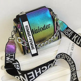 Letter PU Leather Crossbody Bag for Women