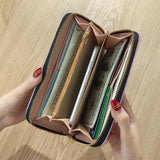 Laser Holographic Wallet Women Long Purse Female Clutch