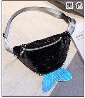 Glitter Waist Fanny Pack Women Travel Money Belt Bum Bag Pouch