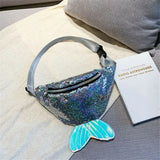 Glitter Waist Fanny Pack Women Travel Money Belt Bum Bag Pouch