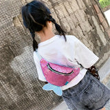 Glitter Waist Fanny Pack Women Travel Money Belt Bum Bag Pouch