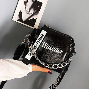Laser Women Shoulder Bag Crossbody PU Messenger Handbag Lady