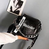 Laser Women Shoulder Bag Crossbody PU Messenger Handbag Lady