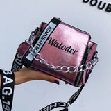 Laser Women Letter Shoulder Bag PU Messenger Bags