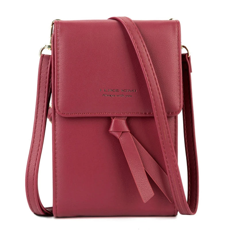 Women Messenger Bags Leather Coin Purse Shoulder Wallet