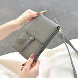 Women Messenger Bags Leather Coin Purse Shoulder Wallet