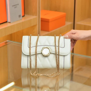 Leather Women Handbags Chains Crossbody Shoulder Bag