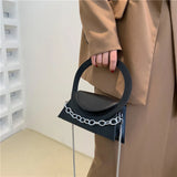 Women Handbags High Chains Shoulder Bags All-match PU Leather Messenger Bag