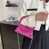 Women Handbags High Chains Shoulder Bags All-match PU Leather Messenger Bag