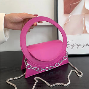 Women Handbags High Chains Shoulder Bags All-match PU Leather Messenger Bag
