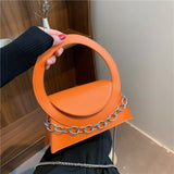 Women Handbags High Chains Shoulder Bags All-match PU Leather Messenger Bag