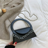 Women Handbags High Chains Shoulder Bags All-match PU Leather Messenger Bag