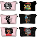 Latin America Girls Make Up Bags African Girls Printing Cosmetic Cases