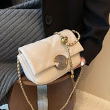 Lattice Bag Chain Women's Bag Autumn Small Square Bag Joker Shoulder Messenger B