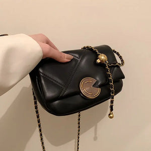 Lattice Bag Chain Women's Bag Autumn Small Square Bag Joker Shoulder Messenger B