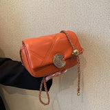 Lattice Bag Chain Women's Bag Autumn Small Square Bag Joker Shoulder Messenger B